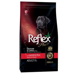 Reflex Plus Medium & Large Τροφή για Ενήλικες Σκύλους Αρνί και Ρύζι 15kg + ΔΩΡΟ