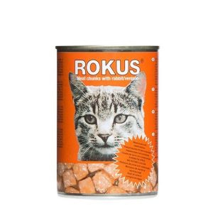 ROKUS Κονσέρβα Γάτας Κουνέλι 410gr