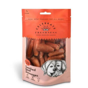 Celebrate Freshness Grain free Σνακ Σκύλου Smoked Beef Sausages 100gr