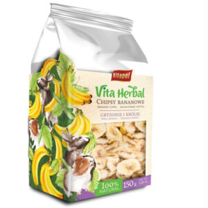Vitapol Herbal Τρωκτικών Banana chips 150gr VP4112