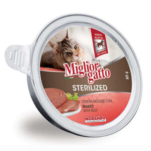 MORANDO Miglior Gatto Sterilised Mousse Βοδινό 85gr MO01461