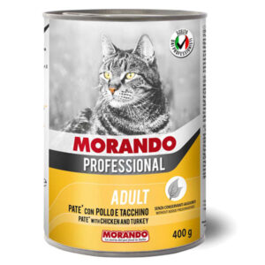 Morando Professional Cat Adult Πατέ Κονσέρβα Κοτόπουλο-Γαλοπούλα 400gr MO01265