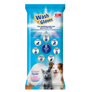 Bio PetActive Γάντια στεγνού καθαρισμού Wash gloves for pets 8 τεμ BP333